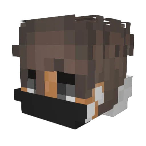 TheNougat_ Minecraft avatar head, 3D render