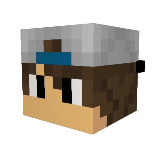TheNovak015 Minecraft avatar head, 3D render