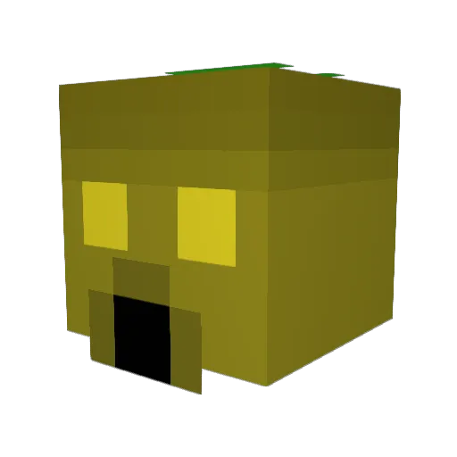 TheNubbins7 Minecraft avatar head, 3D render