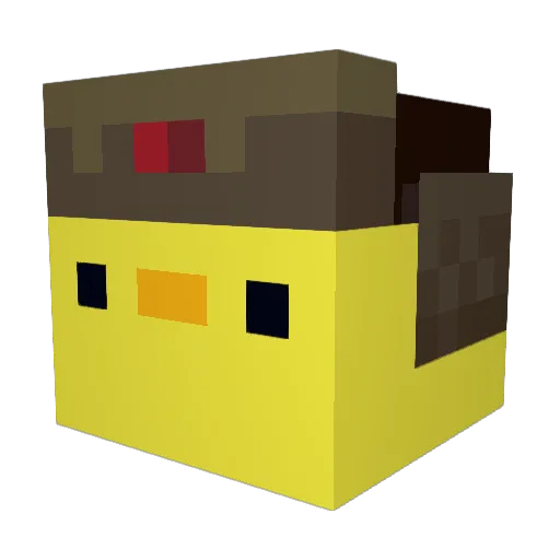 TheNugger Minecraft avatar head, 3D render
