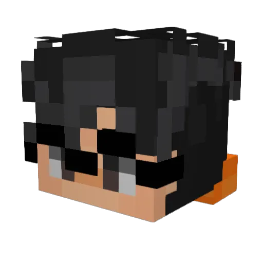 TheNuggetMC Minecraft avatar head, 3D render