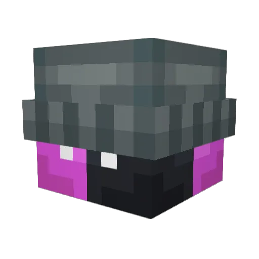 TheNullBlock Minecraft avatar head, 3D render