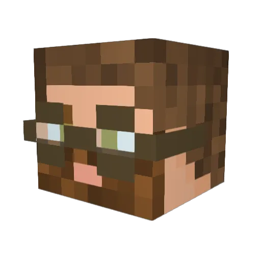 TheNutcasedEagle Minecraft avatar head, 3D render