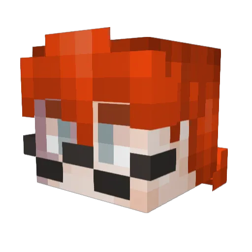 TheNyaner6000 Minecraft avatar head, 3D render