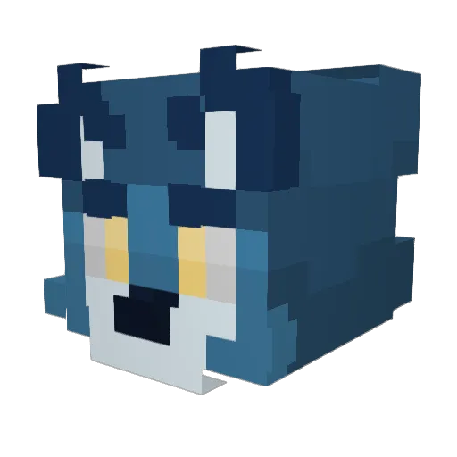 TheOGLogangster Minecraft avatar head, 3D render