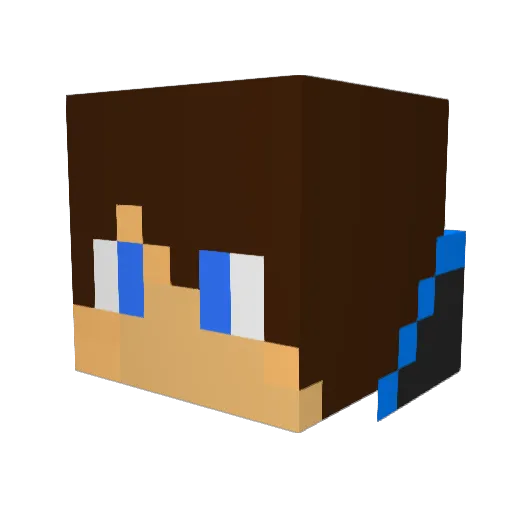 TheObsidianBoy Minecraft avatar head, 3D render