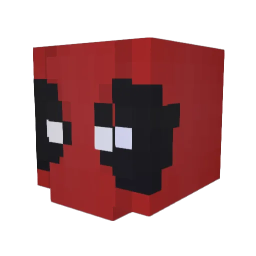 TheOctafox Minecraft avatar head, 3D render