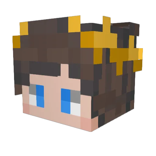 TheOddFather Minecraft avatar head, 3D render