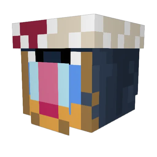TheOfficalBacon Minecraft avatar head, 3D render