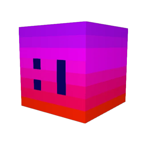 TheOfficialGhost Minecraft avatar head, 3D render