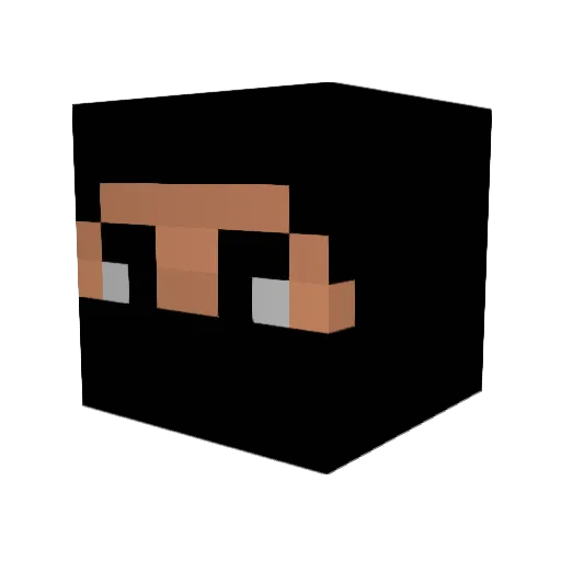 TheOfficialLeon Minecraft avatar head, 3D render