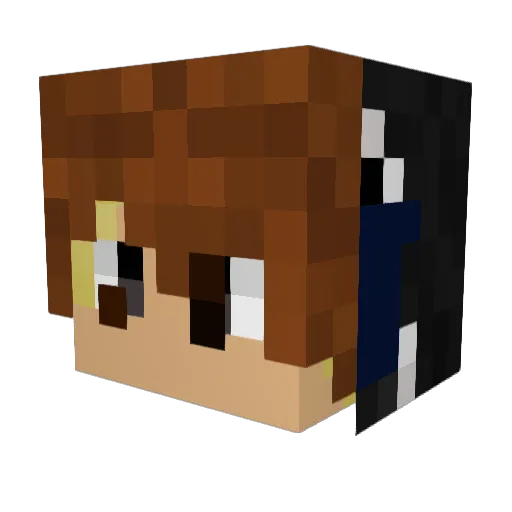 TheOfficialRKE Minecraft avatar head, 3D render