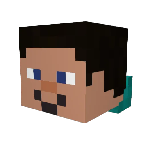 TheOfficialStijn Minecraft avatar head, 3D render