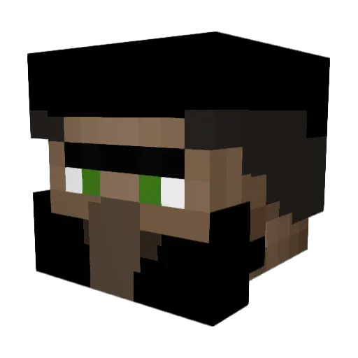 TheOfficialThog Minecraft avatar head, 3D render