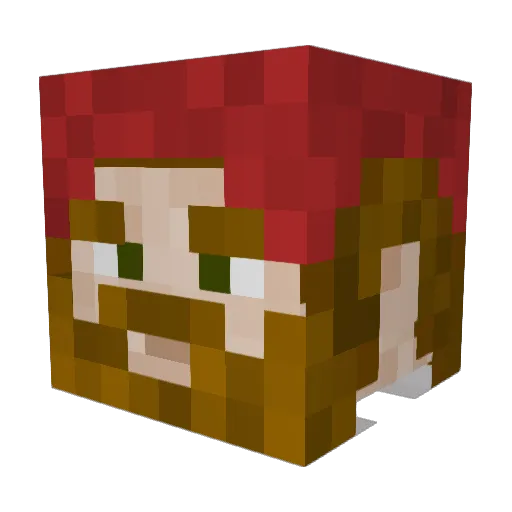 TheOgTSM Minecraft avatar head, 3D render