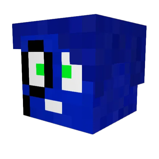 TheOldBaksteen Minecraft avatar head, 3D render