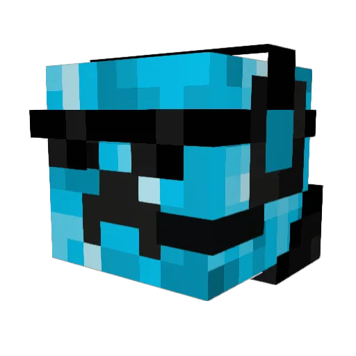 TheOldFart Minecraft avatar head, 3D render