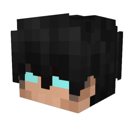 TheOneAce Minecraft avatar head, 3D render