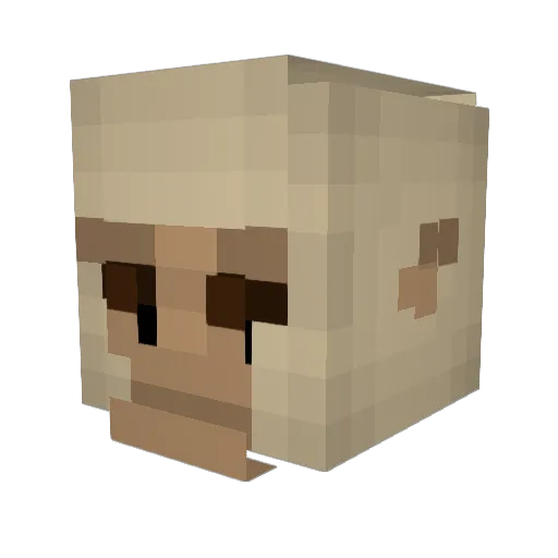 TheOneAndOnlyApe Minecraft avatar head, 3D render