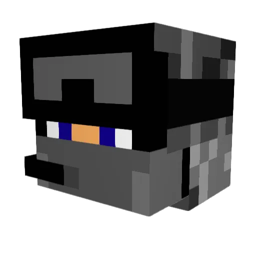 TheOneOfficer Minecraft avatar head, 3D render