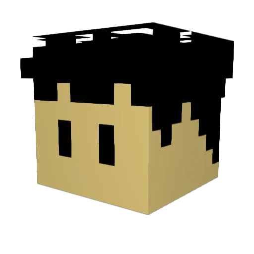TheOneTak Minecraft avatar head, 3D render