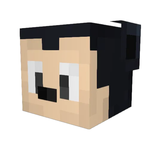 TheOneToBuild Minecraft avatar head, 3D render