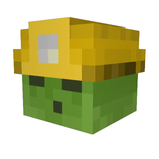 TheOneTrueMiner Minecraft avatar head, 3D render