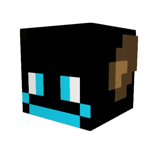 TheOneTrueWeasel Minecraft avatar head, 3D render