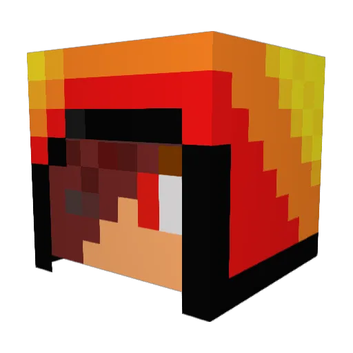TheOneUnknown Minecraft avatar head, 3D render