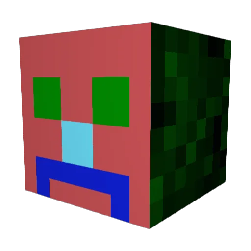 TheOne__ Minecraft avatar head, 3D render