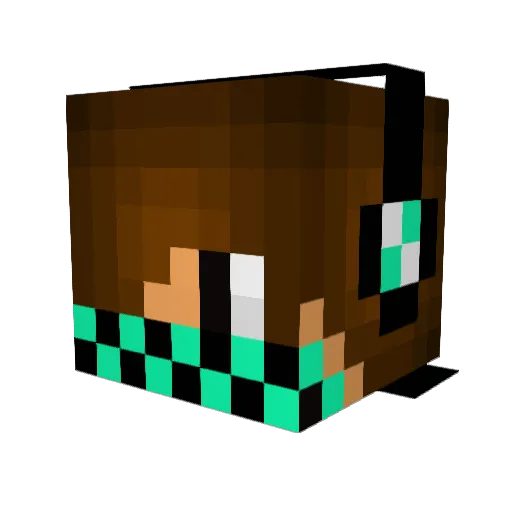 TheOnlyAir Minecraft avatar head, 3D render