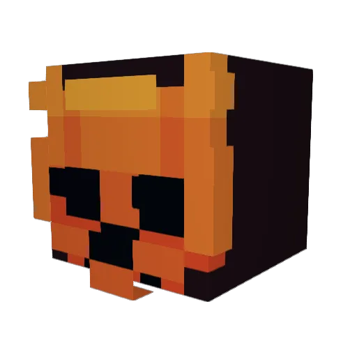 TheOnlyFake Minecraft avatar head, 3D render