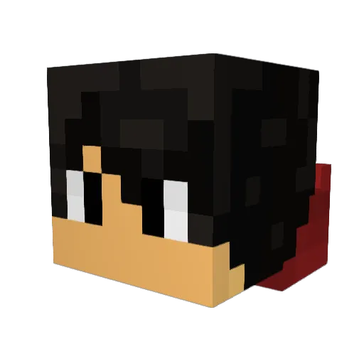 TheOnlyGamerLeft Minecraft avatar head, 3D render