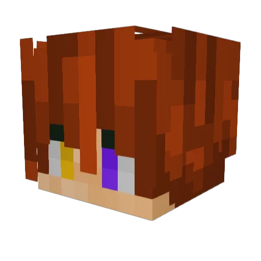 TheOnlyKotaru Minecraft avatar head, 3D render