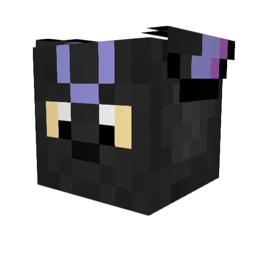 TheOnlyLuna_ Minecraft avatar head, 3D render