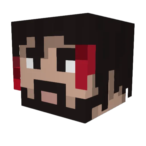 TheOnlyNorsk Minecraft avatar head, 3D render