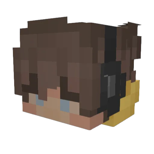 TheOnlyPascal Minecraft avatar head, 3D render