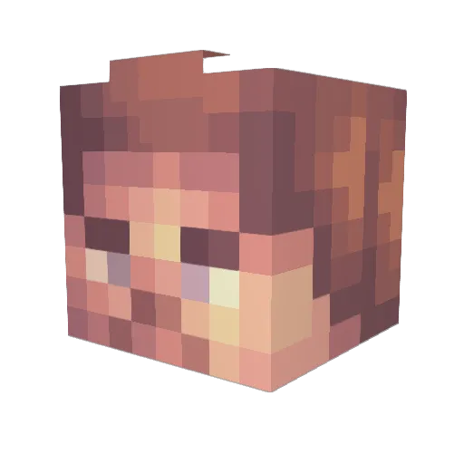 TheOnlySJLD Minecraft avatar head, 3D render