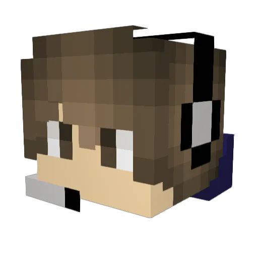 TheOnlySouthpaw Minecraft avatar head, 3D render