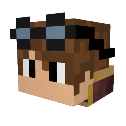TheOnlyStein Minecraft avatar head, 3D render