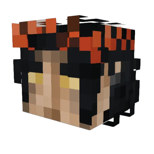 TheOnlyTub Minecraft avatar head, 3D render