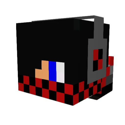 TheOreoOtter Minecraft avatar head, 3D render