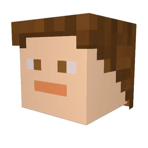 TheOrez Minecraft avatar head, 3D render
