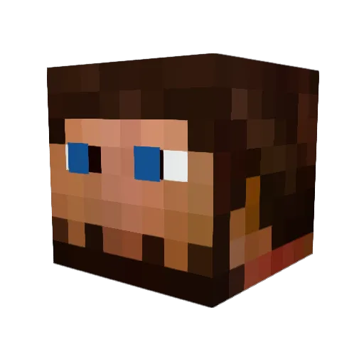 TheOriginShiny Minecraft avatar head, 3D render