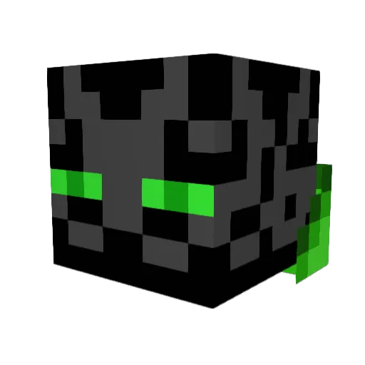TheOriginalCrew Minecraft avatar head, 3D render