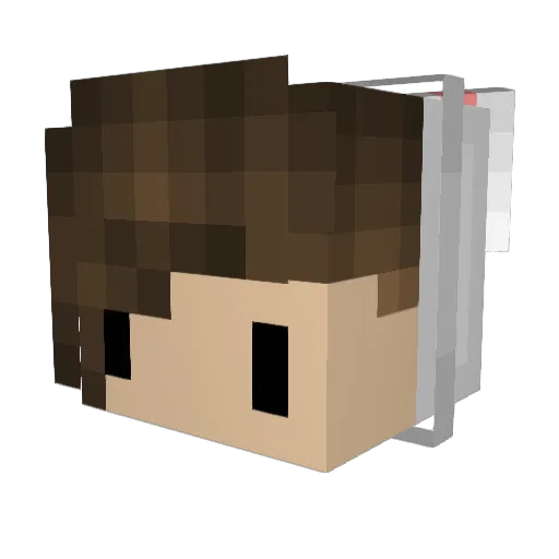 TheOriginalHB Minecraft avatar head, 3D render