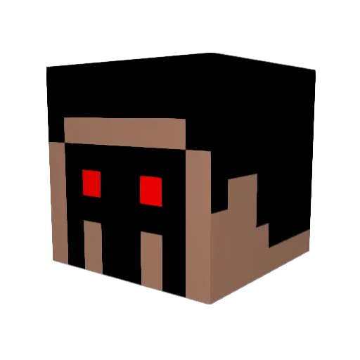 TheOriginalMG Minecraft avatar head, 3D render