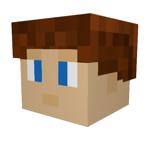 TheOriginalSwede Minecraft avatar head, 3D render