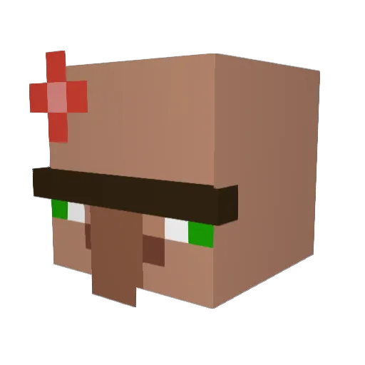 TheOriginalWired Minecraft avatar head, 3D render