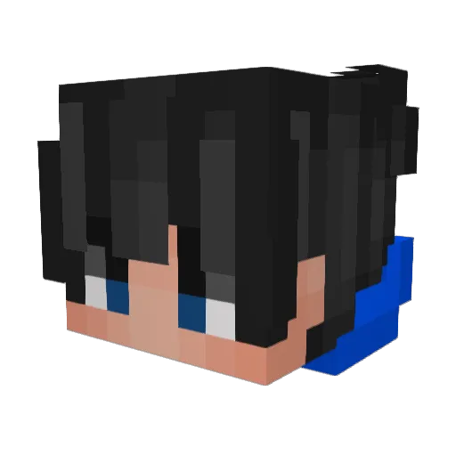 TheOtherAiden Minecraft avatar head, 3D render